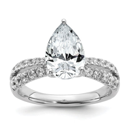 True Origin 14K Weißgold Verlobungsring mit Birnenschliff, 2,625 ct., im Labor gezüchteter Diamant VS+ F+, komplett