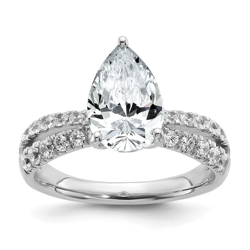True Origin 14K Weißgold Verlobungsring mit Birnenschliff, 2,625 ct., im Labor gezüchteter Diamant VS+ F+, komplett
