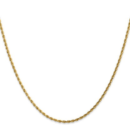 14K 1.75mm Diamantiert Kordel Halskette