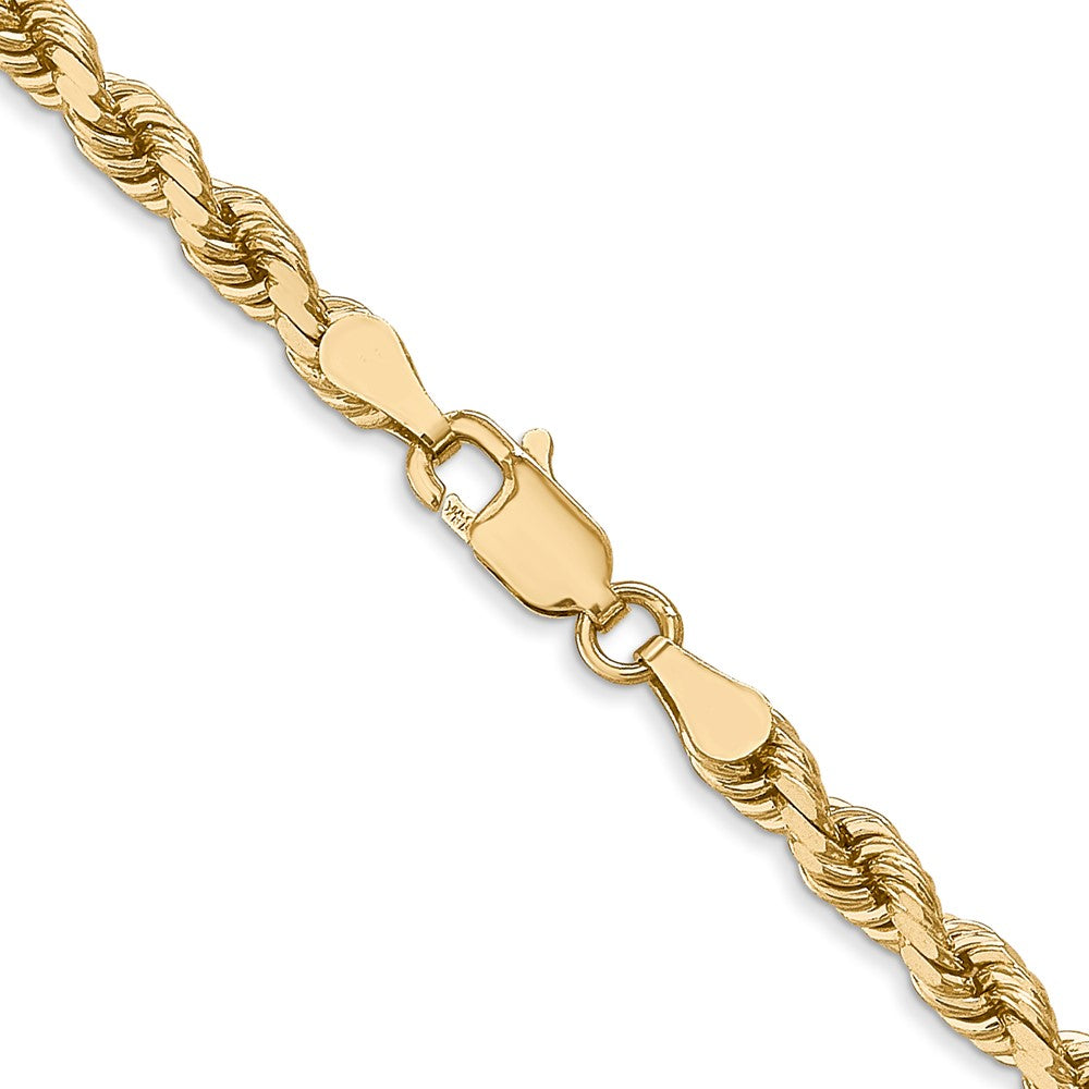 14K 4mm Diamantiert Kordel Halskette