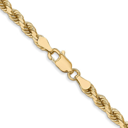 14K 4mm Diamantiert Kordel Halskette