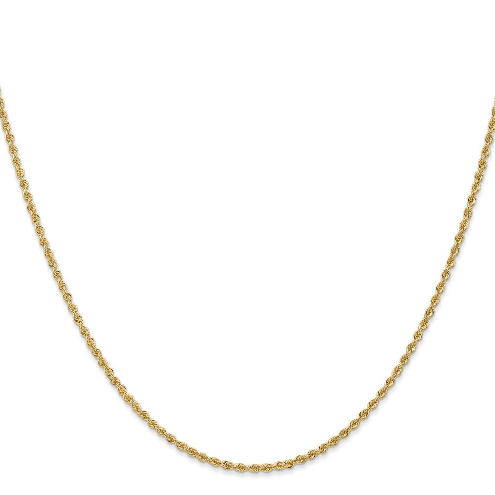 14K 1.6mm Massiv Normal Kordel Halskette