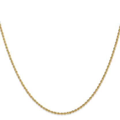 14K 1.6mm Massiv Normal Kordel Halskette