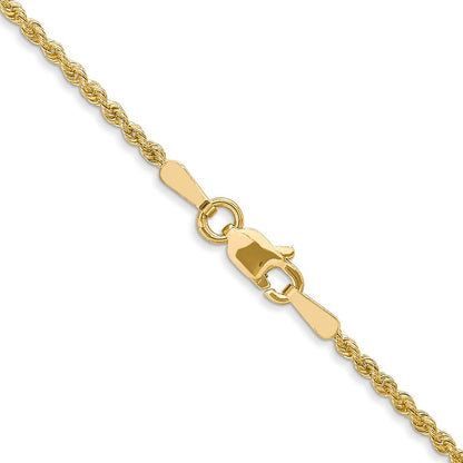 14K 1.6mm Massiv Normal Kordel Halskette