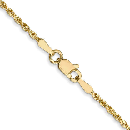 14K 1.3mm Diamantiert Kordel Halskette