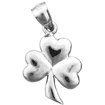 14K Gold 3D-Kleeblatt-Charm