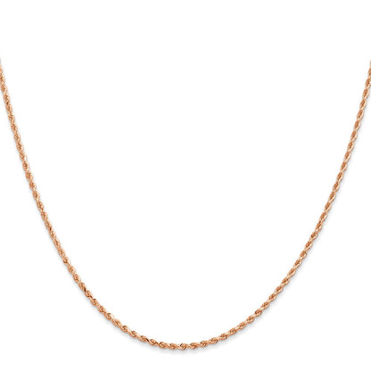 14K Roségold 1.5mm Diamantiert Kordel Halskette