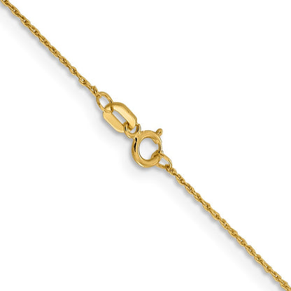 14K.8mm Loose Kordel Halskette