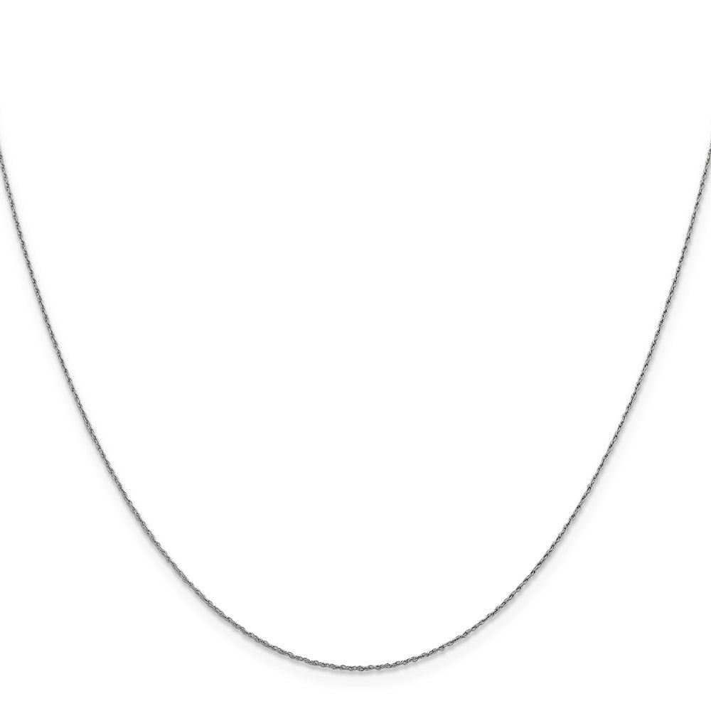 14K Weißgold.8mm Loose Kordel Halskette