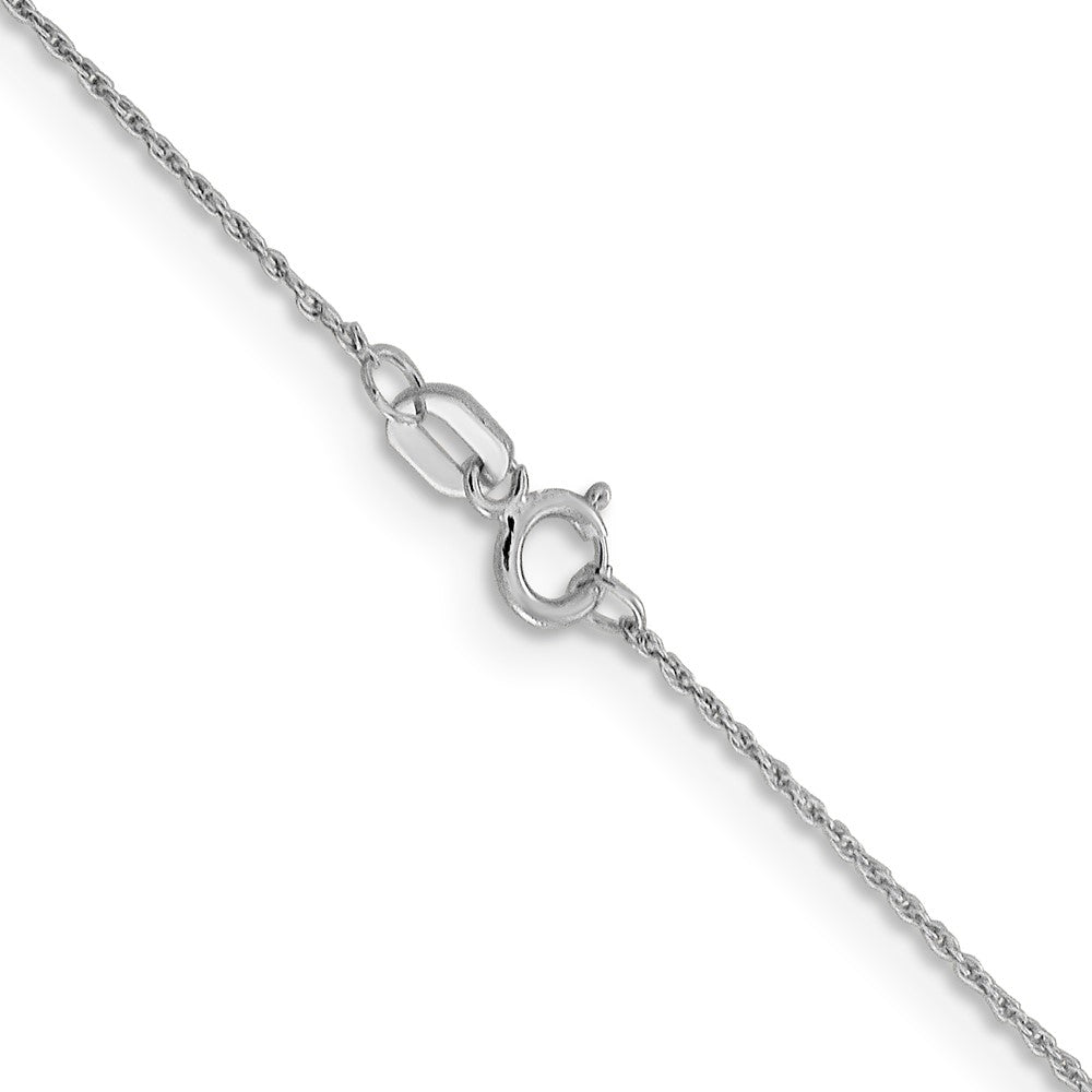 14K Weißgold.8mm Loose Kordel Halskette