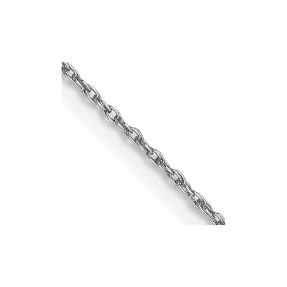 14K Weißgold.8mm Loose Kordel Halskette