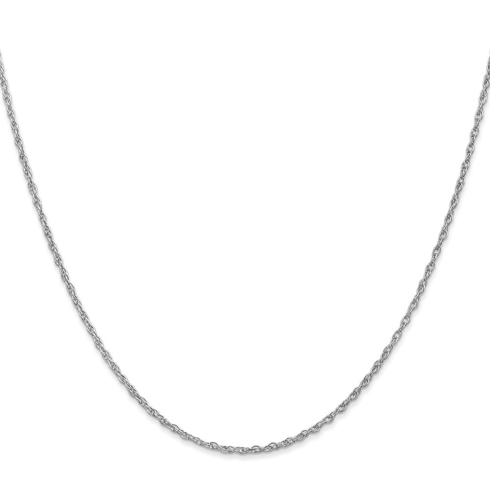 14K Weißgold 1.5mm Loose Kordel Halskette