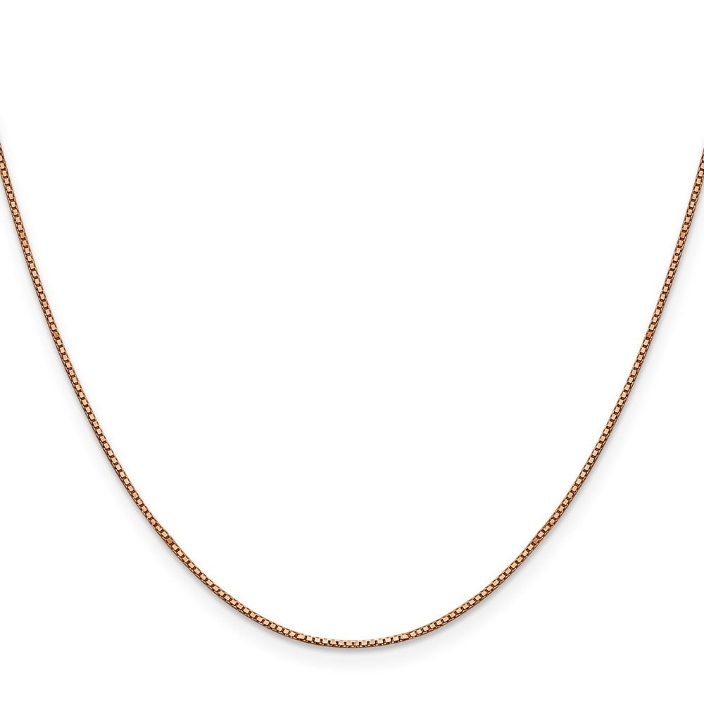 14K Roségold.8mm Venezianer mit Karabinerverschluss Halskette