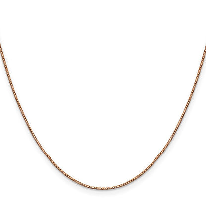 14K Roségold.8mm Venezianer mit Karabinerverschluss Halskette