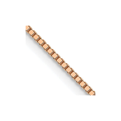 14K Roségold.8mm Venezianer mit Karabinerverschluss Halskette
