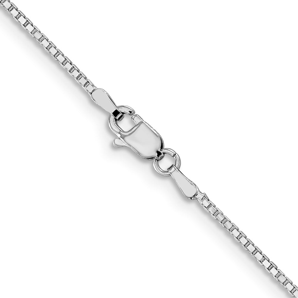 14K Weißgold 1.2mm Venezianer Halskette