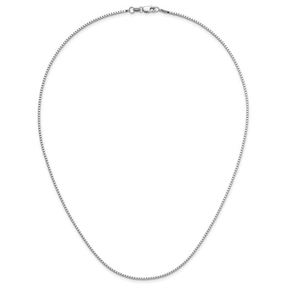 14K Weißgold 1.2mm Venezianer Halskette