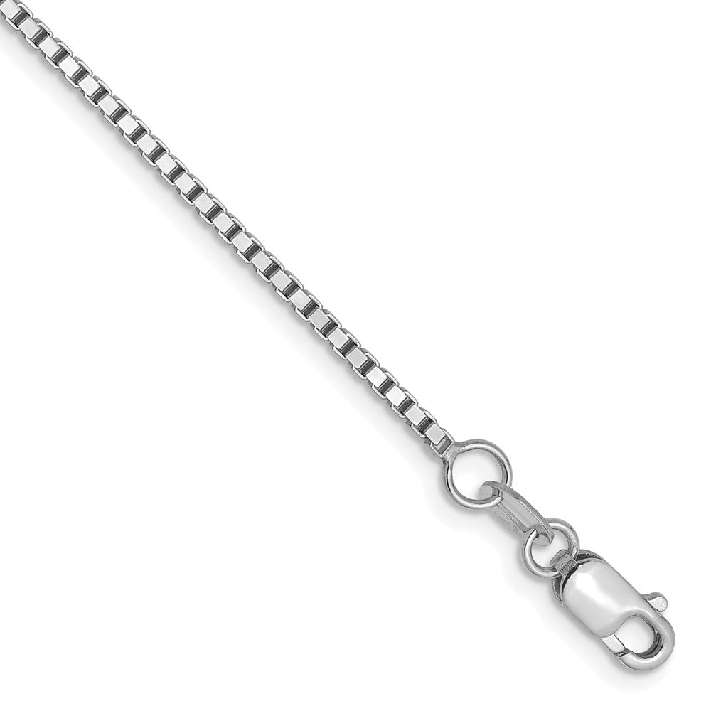 14K Weißgold 1.2mm Venezianer Halskette
