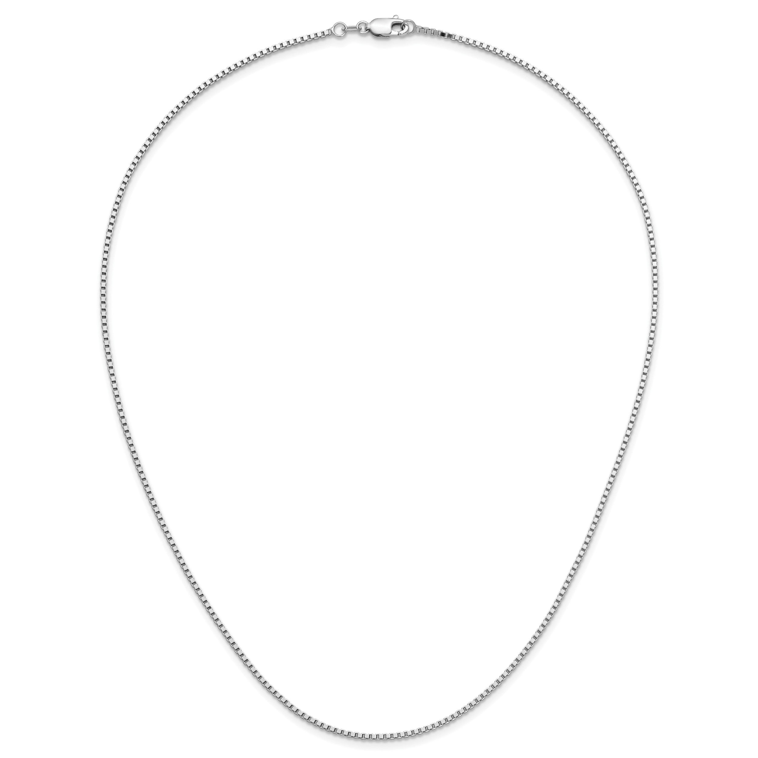 14K Weißgold 1.3mm Venezianer Halskette