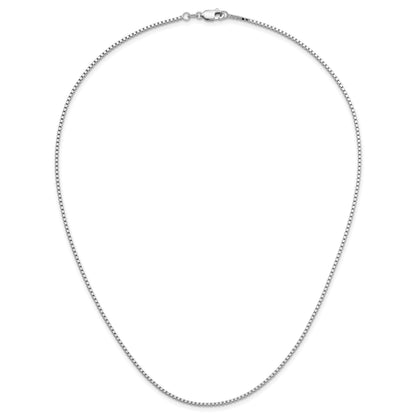 14K Weißgold 1.3mm Venezianer Halskette