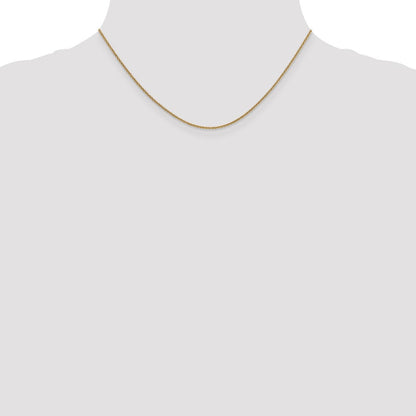 14K 1.4mm Rund Ankerkette Halskette