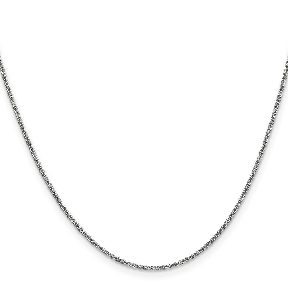 14K Weißgold 1.4mm Rund Ankerkette Halskette