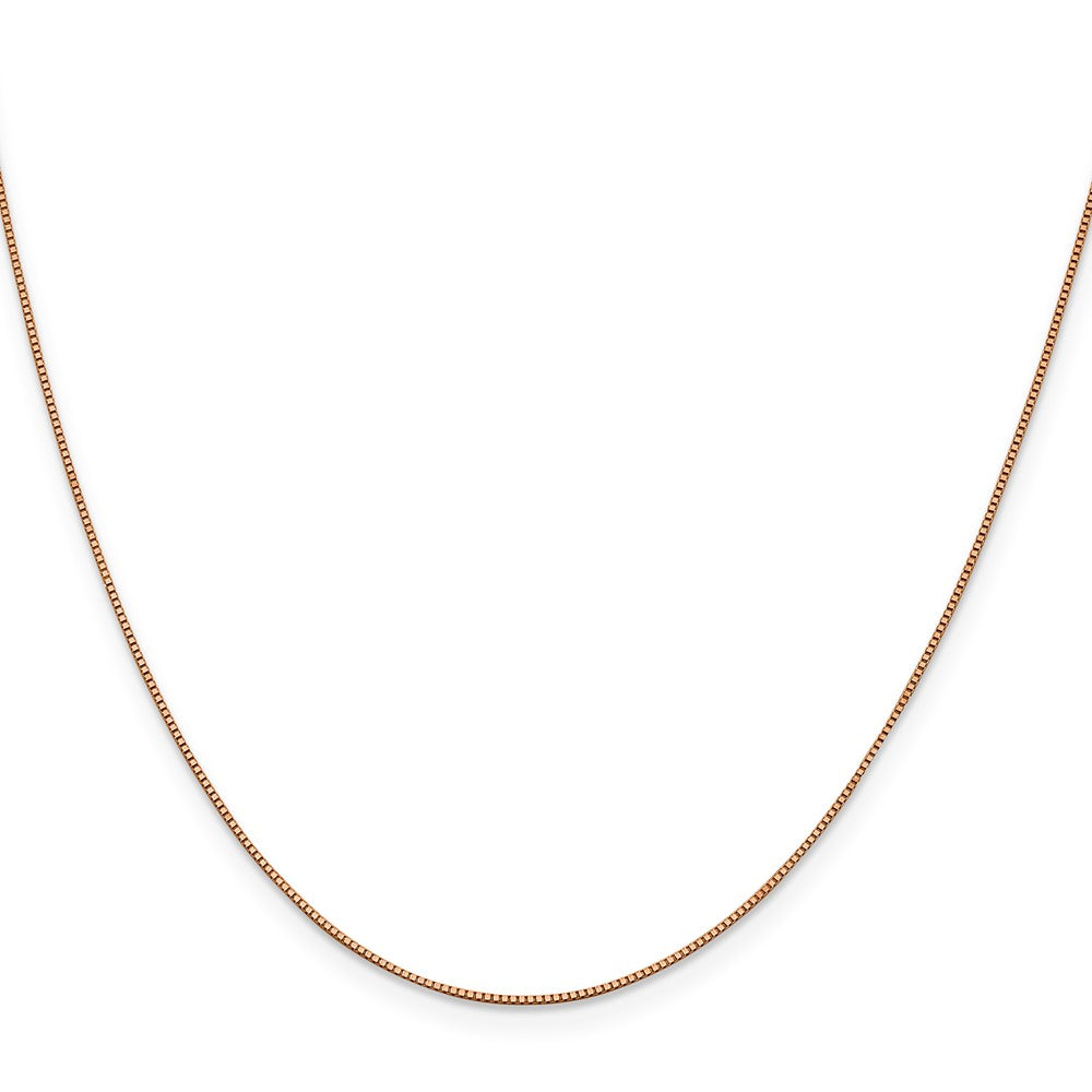 14K Roségold.7mm Venezianer mit Karabinerverschluss Halskette