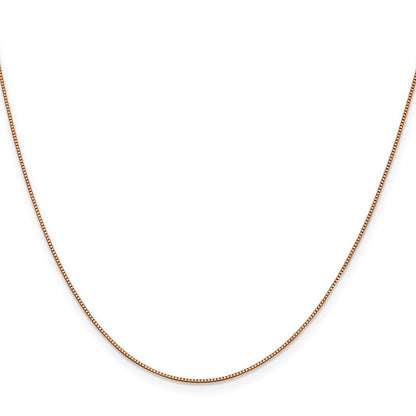 14K Roségold.7mm Venezianer mit Karabinerverschluss Halskette