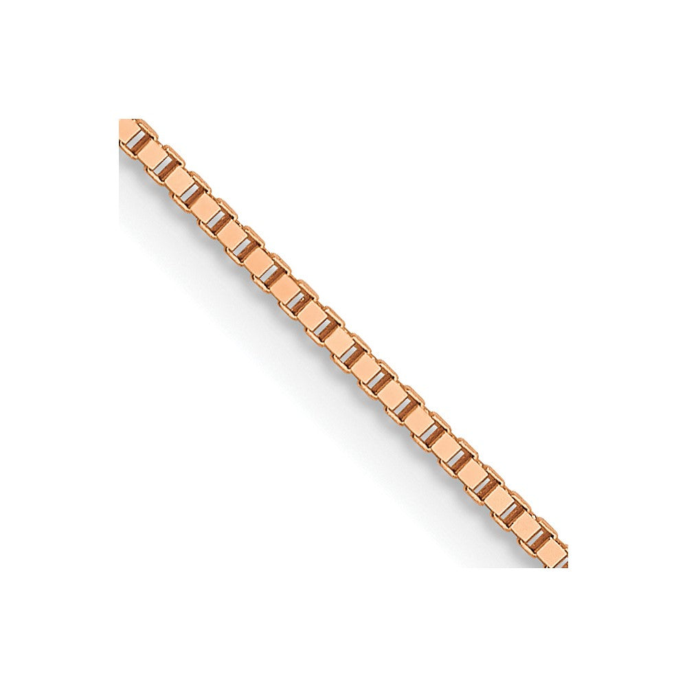 14K Roségold.7mm Venezianer mit Karabinerverschluss Halskette
