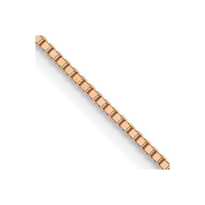 14K Roségold.7mm Venezianer mit Karabinerverschluss Halskette