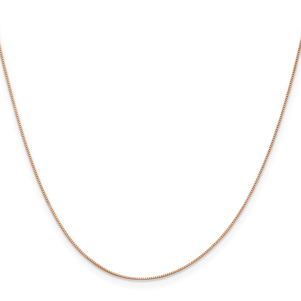 14K Roségold.5mm Baby Venezianer mit Karabinerverschluss Halskette