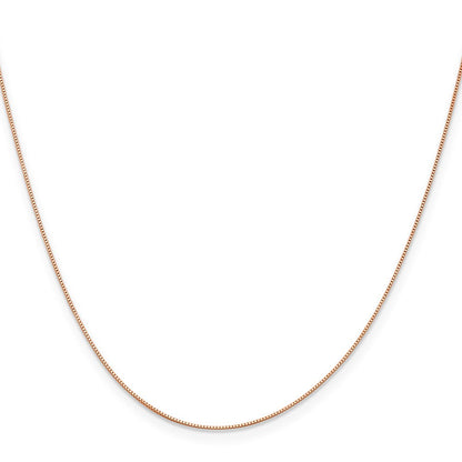 14K Roségold.5mm Baby Venezianer mit Karabinerverschluss Halskette