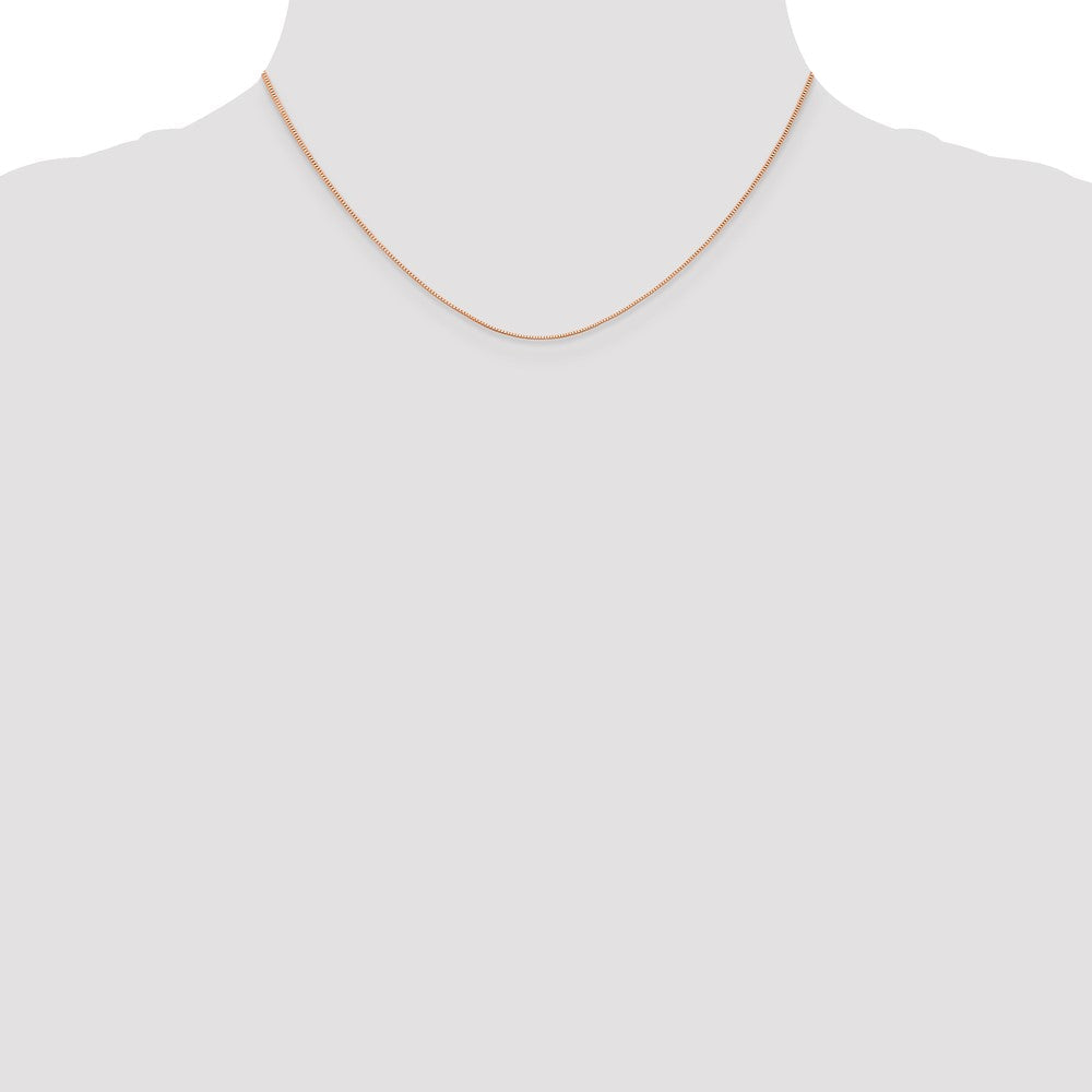 14K Roségold.5mm Baby Venezianer mit Karabinerverschluss Halskette