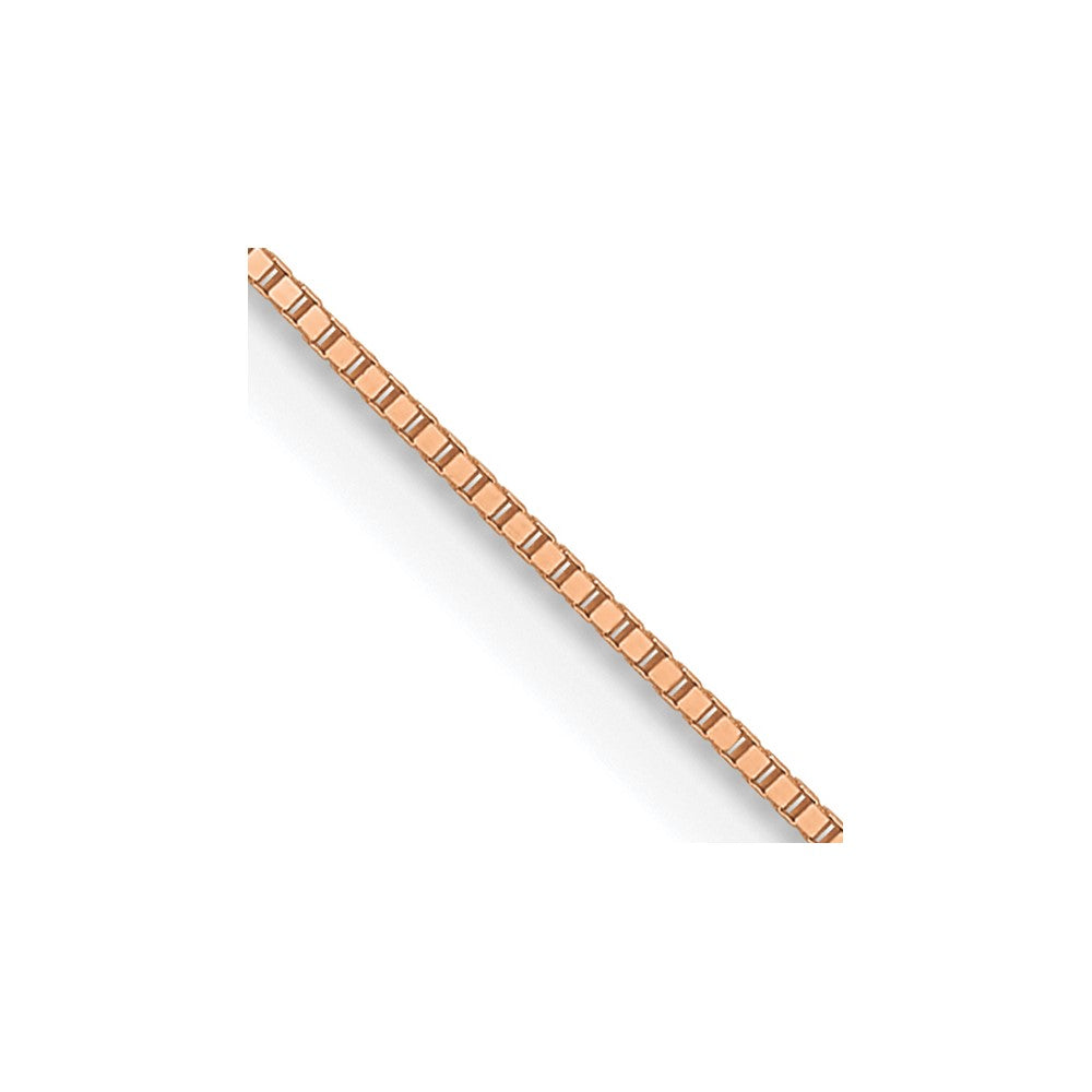 14K Roségold.5mm Baby Venezianer mit Karabinerverschluss Halskette
