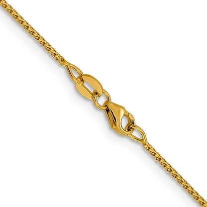 14K 1mm Diamantiert Offen Franco Halskette