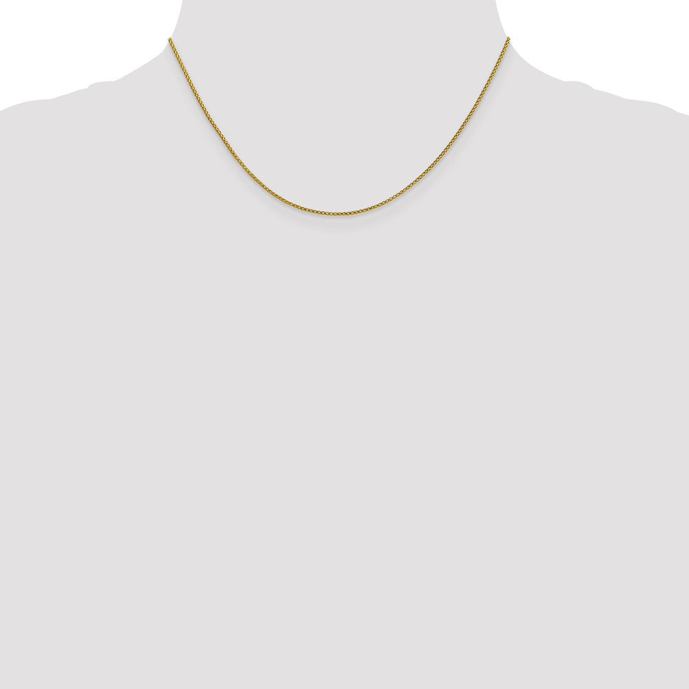 14K 1mm Diamantiert Offen Franco Halskette