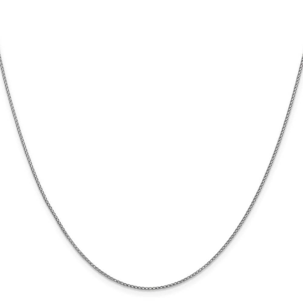 14K Weißgold 1mm Diamantiert Offen Franco Halskette