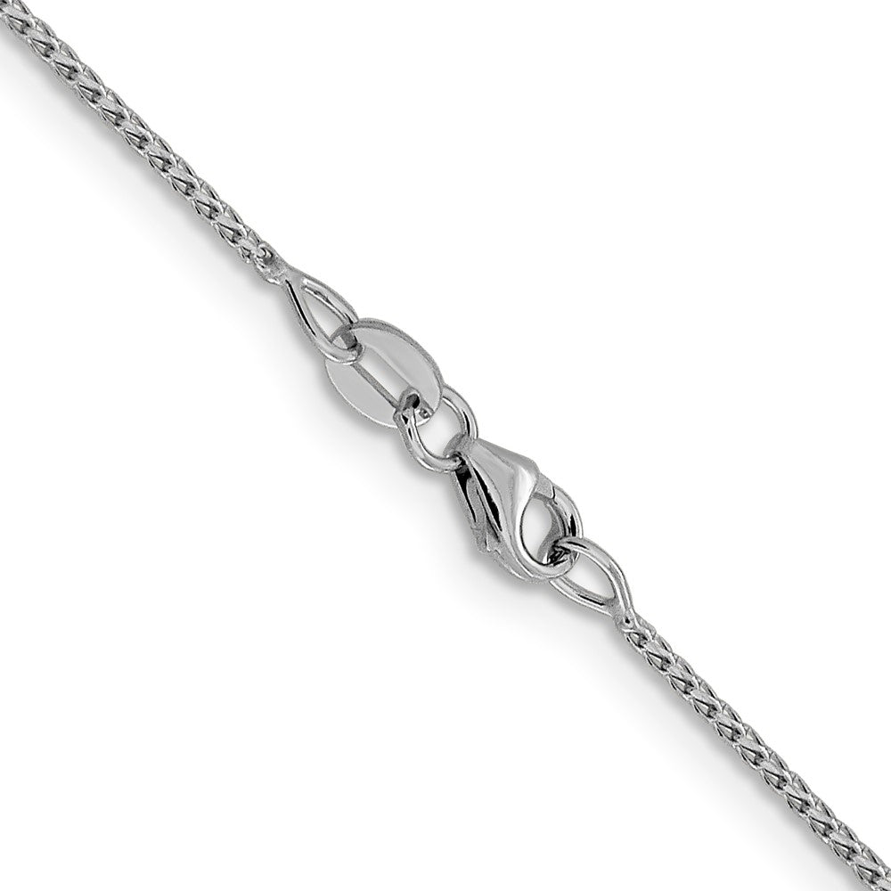 14K Weißgold 1mm Diamantiert Offen Franco Halskette