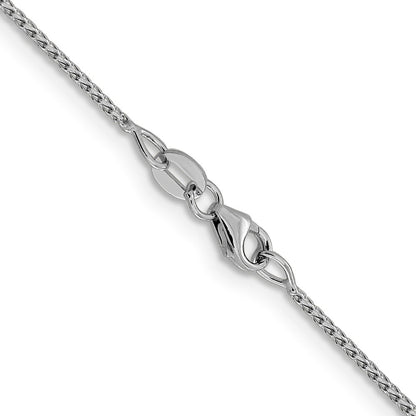 14K Weißgold 1mm Diamantiert Offen Franco Halskette