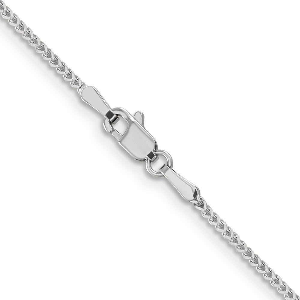 14K Weißgold 1.1mm Franco Halskette