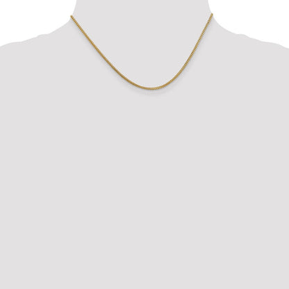 14K 1.25mm Franco Halskette