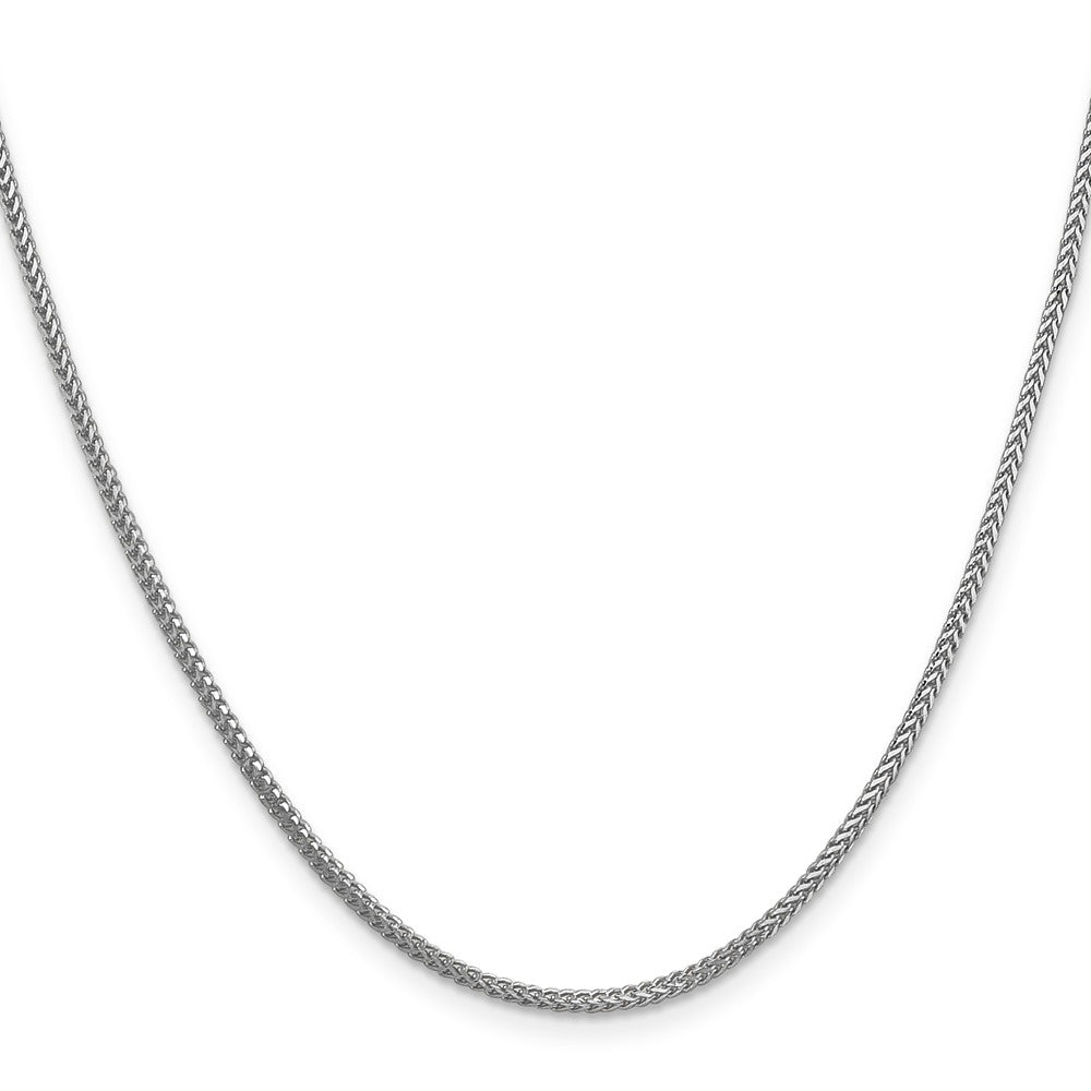 14K Weißgold 1.25mm Franco Halskette
