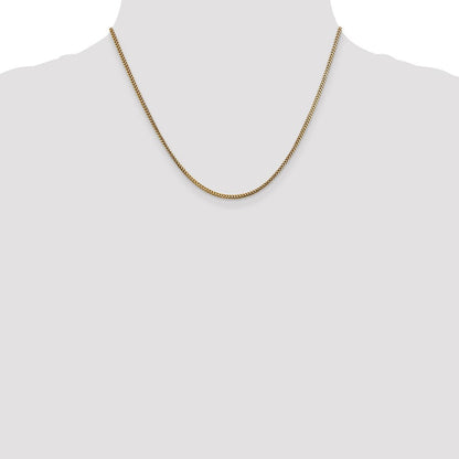 14K 1.5mm Franco Halskette