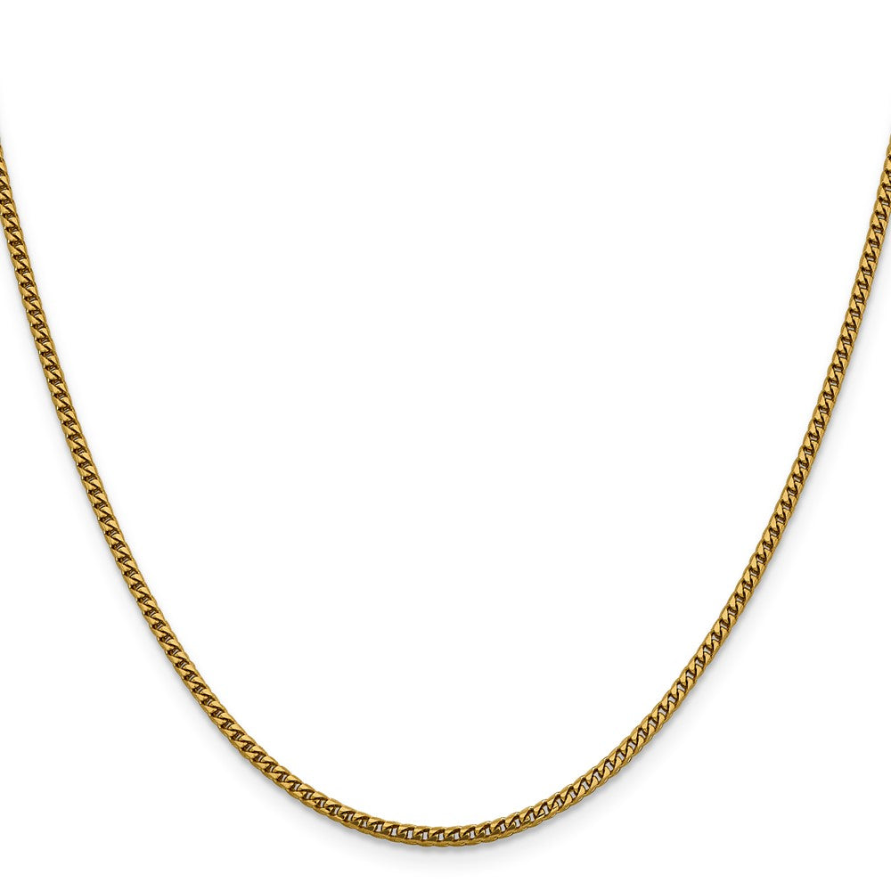 14K 2mm Franco Halskette