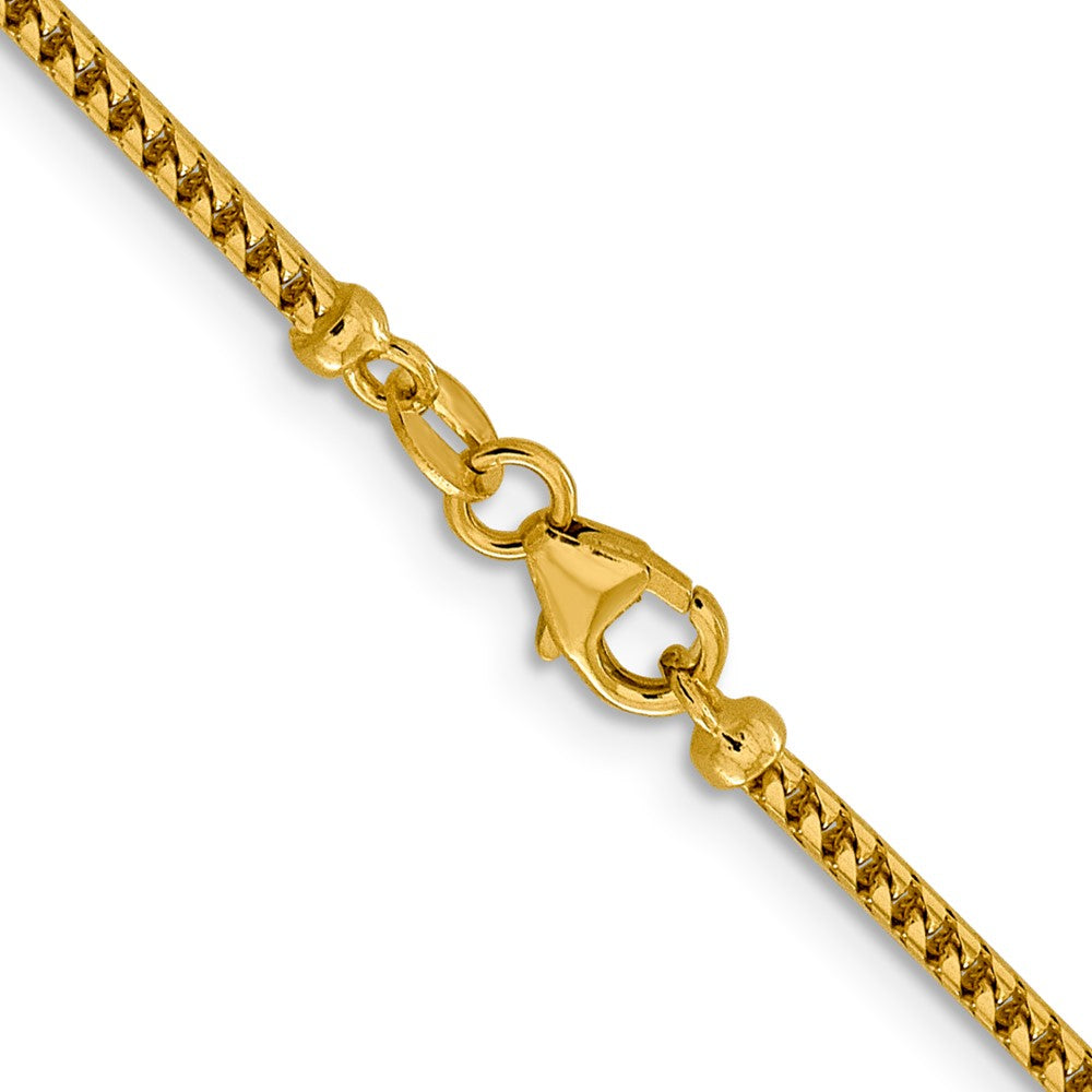 14K 2mm Franco Halskette