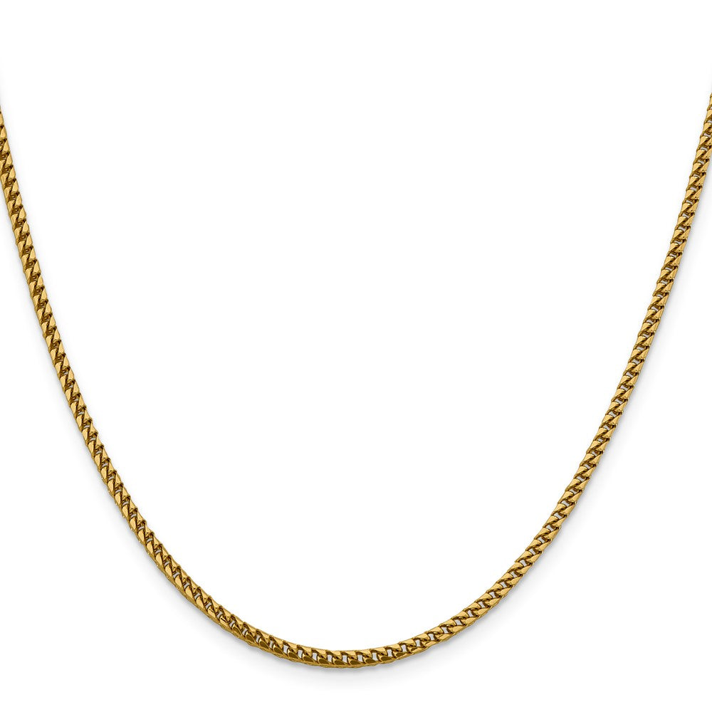 14K 2.4mm Franco Halskette