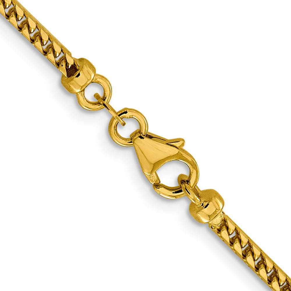 14K 2.4mm Franco Halskette