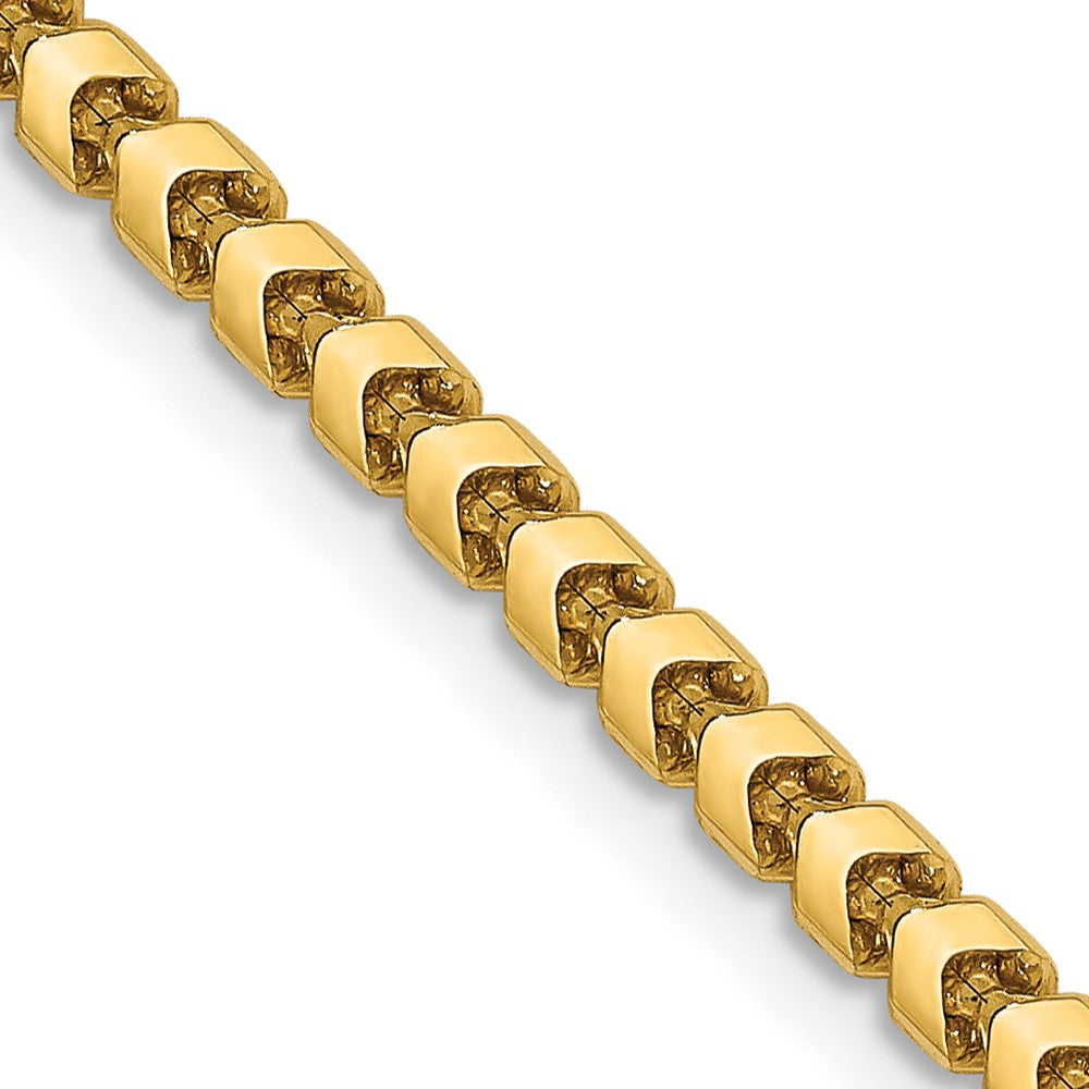 14K 2.4mm Franco Halskette