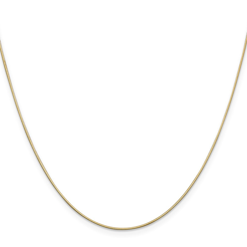 14K.8mm Diamantiert Octagonal Schlange Halskette