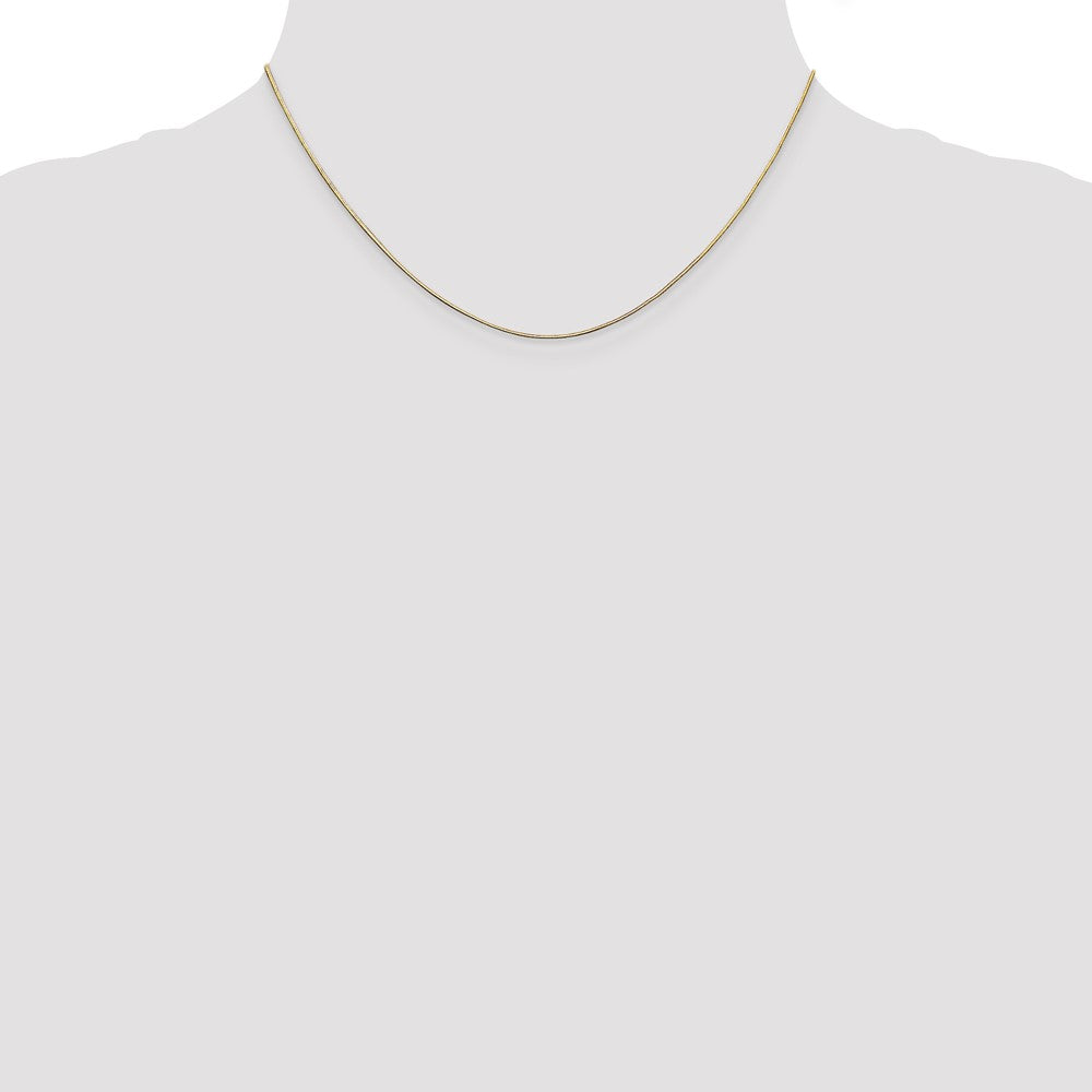 14K.8mm Diamantiert Octagonal Schlange Halskette